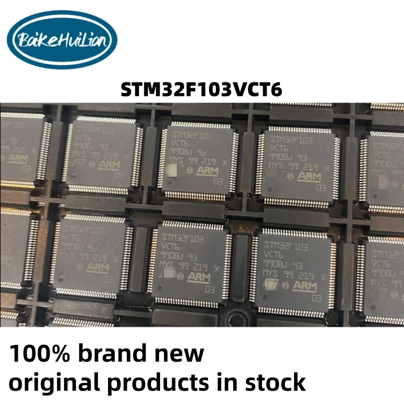 

STM32F103VCT6 LQFP-100 ARM Cortex-M3 32-bit microcontroller MCU, brand new, original, and authentic
