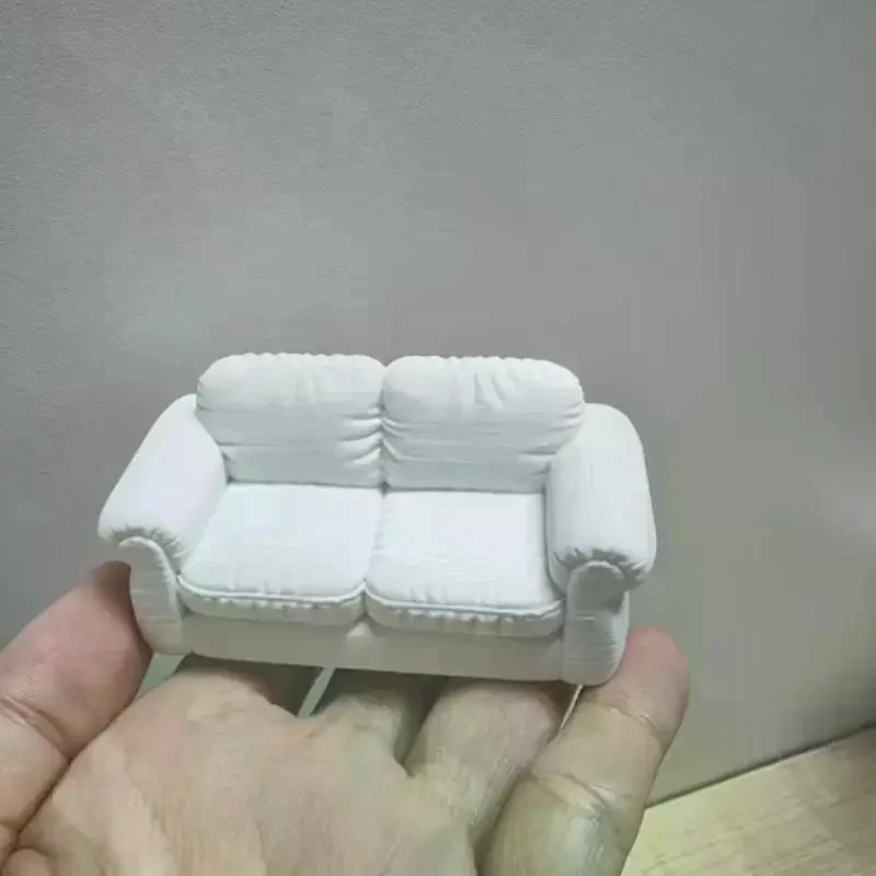 Sofa Model, Dollhouse Living Room Furniture Accessory, Photography Prop And Decorative Ornament Miniature