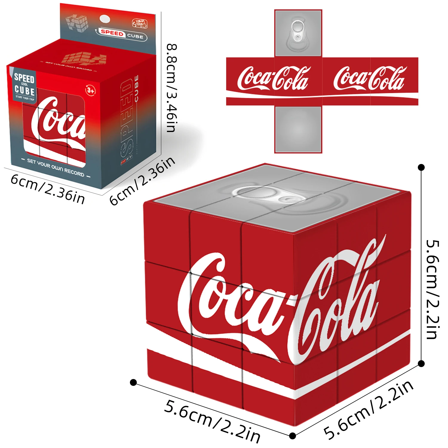 3x3 Cube, Beverage Cube 3x3 Puzzle, 3x3x3 Cube, Magic Cube, 3D Puzzle, Educational Toy, Holiday Gift