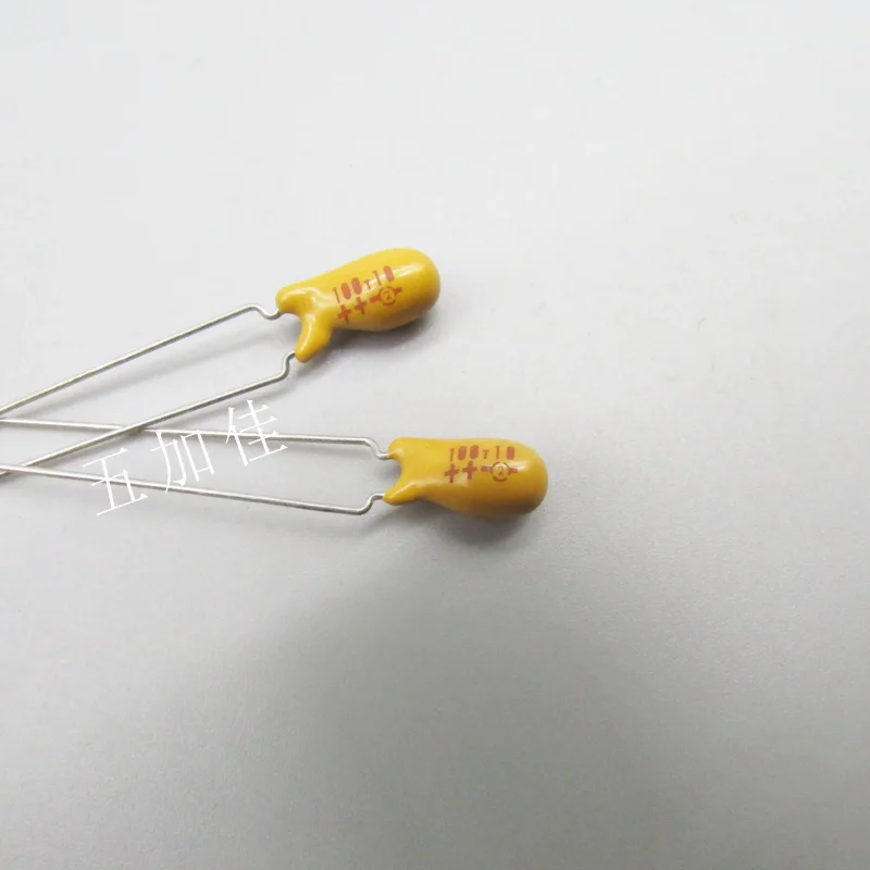 10-100pcs 199D107X0010EE2 10V100UF 20% US imported direct insertion military grade tantalum capacitors