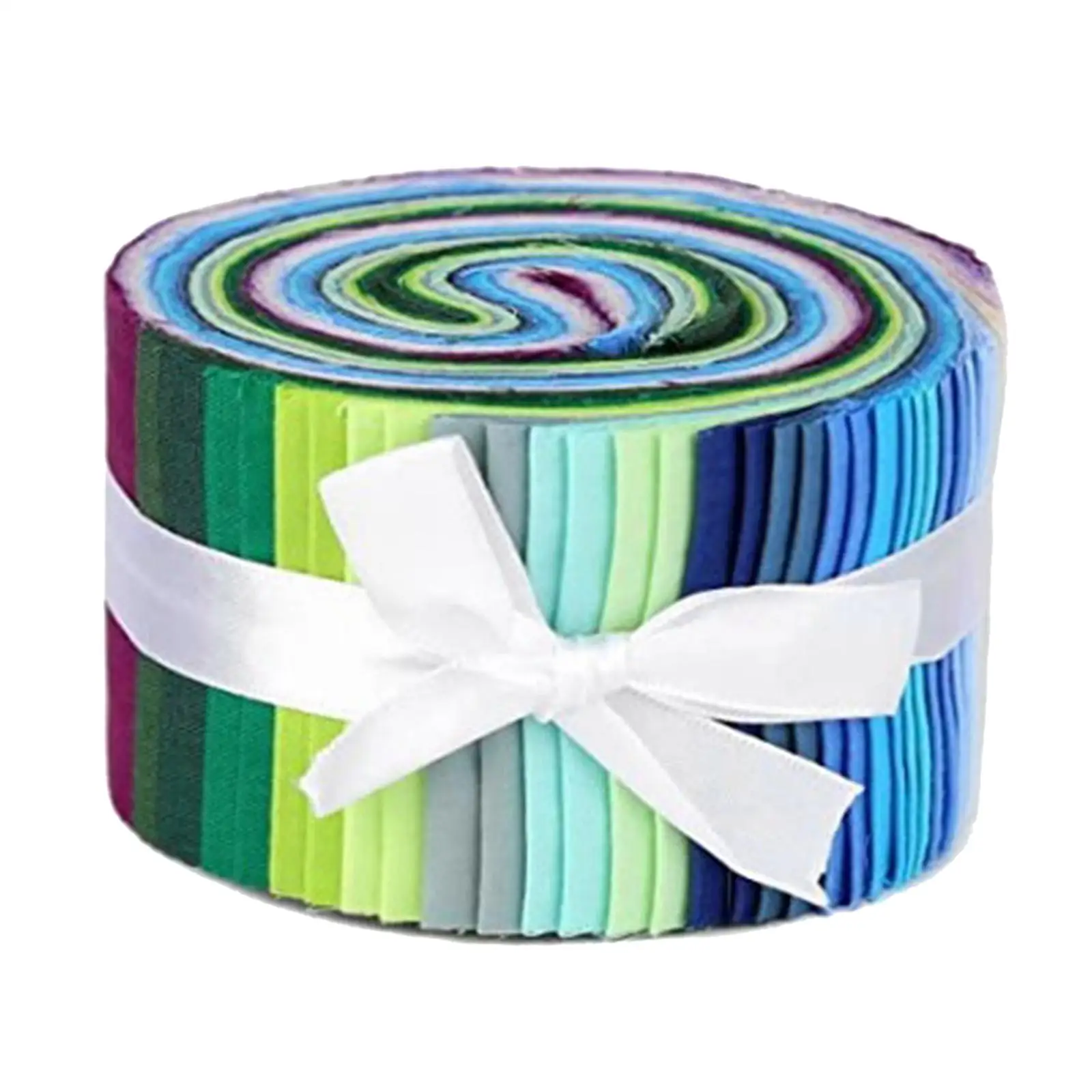 Precut Cotton Fabric Strips Jelly Rolls Bundle Patchwork Quilting Cloth with Floral Patterns for Sewing Crafts