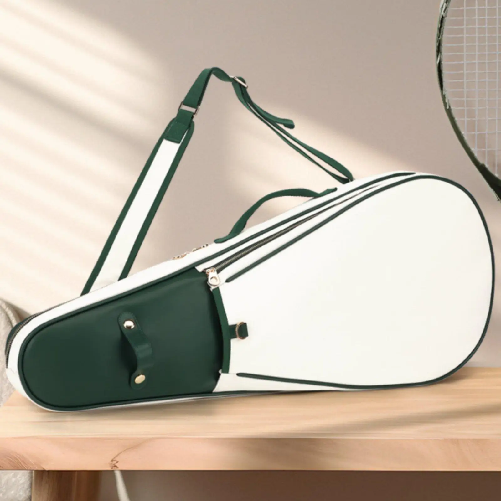 Tennis Racket Case Elegant Storage Bag Durable Racket Organizer for Club Play and Competition Use