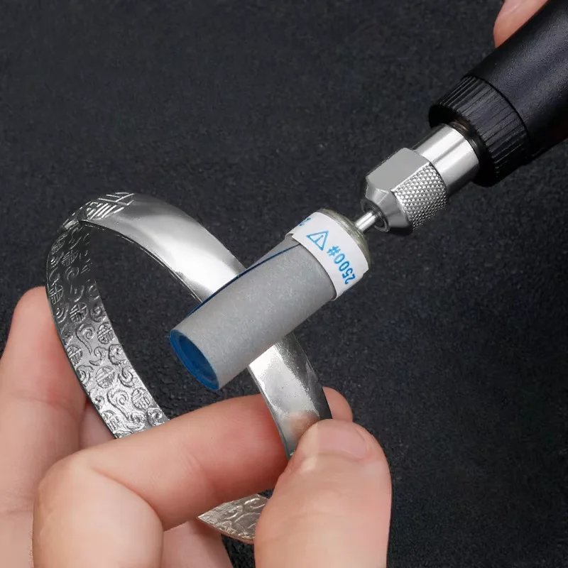 

1 шт., 120-7000, цилиндрический стержень наждачной бумаги, шлифовальная головка, 2,35 ручки, используемые для полировки и шлифовальных инструментов в производстве ювелирных изделий