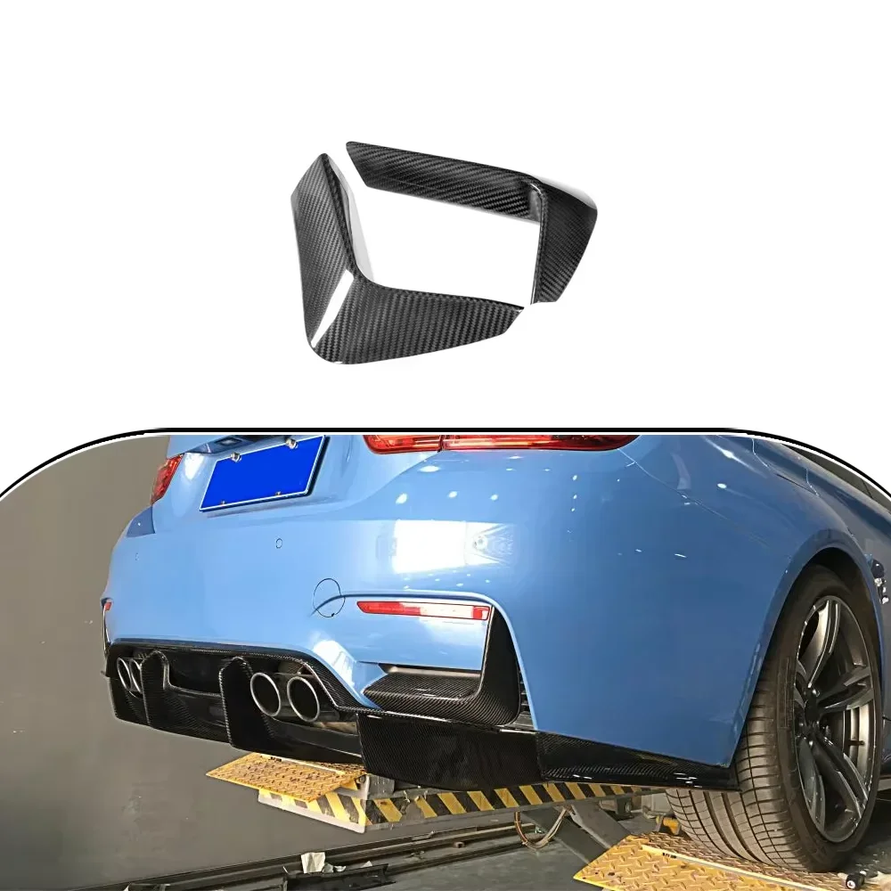 

Carbon Fiber Rear Bumper Diffuser Lip Splitters Lower Corner Spoiler Covers For BMW F80 M3 F82 F83 M4 2014 - 2019