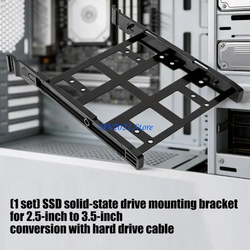 F3KE Universal 2.5Inch to 3.5Inch SSD Hard Drive Mounting Brackets with Efficient Cooling Design for PC and Servers