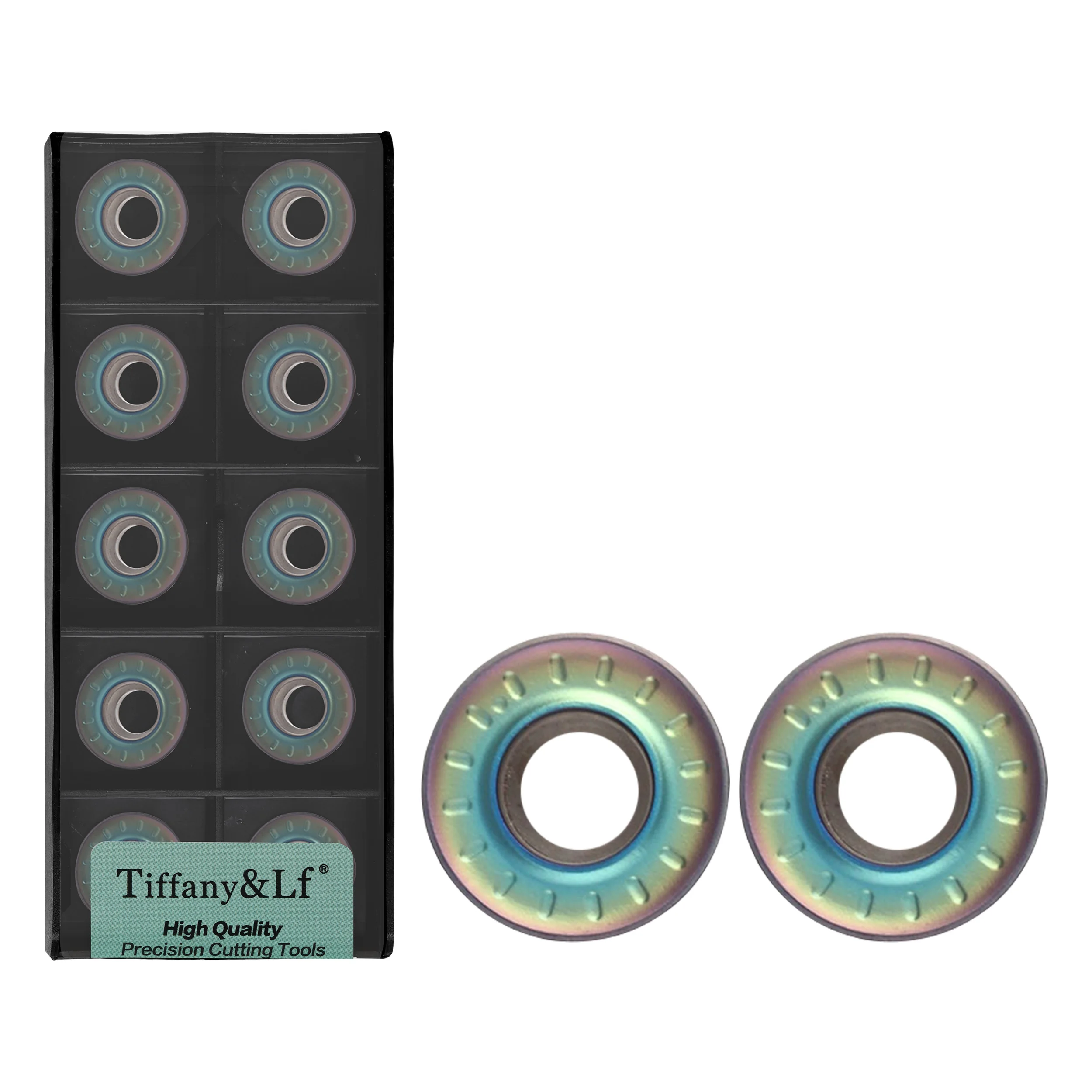 RPMT1003MO-TT TF618 RPMT1204MO-TT TF618 CNC Lathe Turning Tool Carbide Insert Colorful Round Arc Quenching Milling Blade Durable