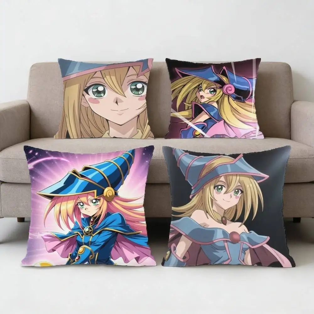 

Black Magician Girl Mana Pillow Case Sofa Living Room Bedroom Headboard Backrest Cushion Square Cushion Nap Time