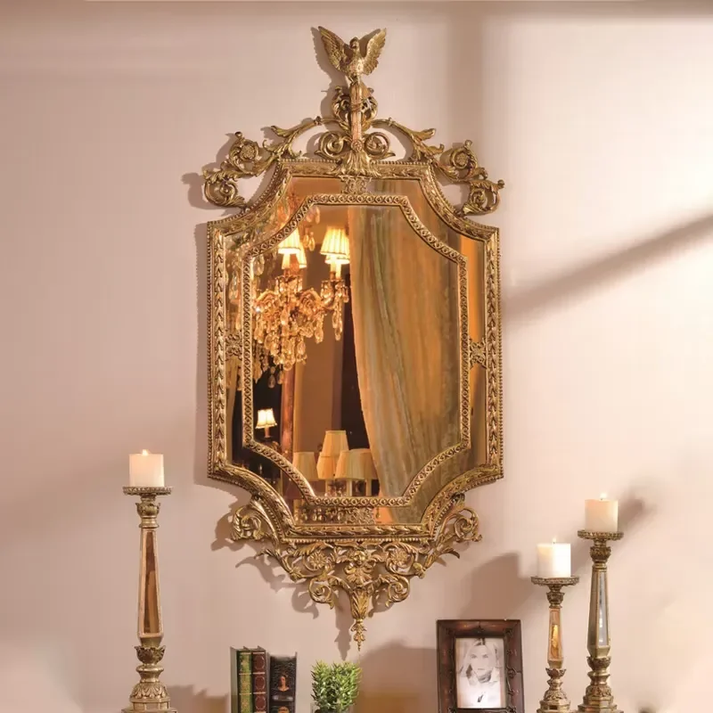 Vintage Home Hotel Wall Decor Decoration Home Decor Brass Wall Mirror