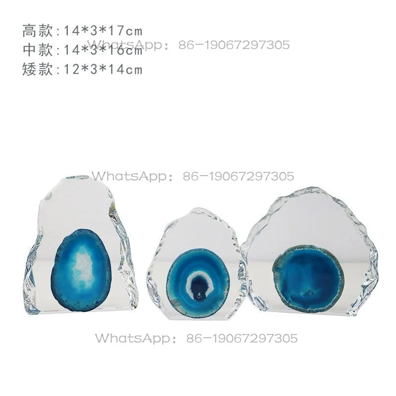 Natural Agate Crystal Ornament Home Jewelry