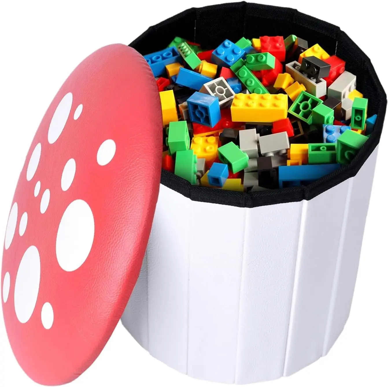 

Милый пуфик-грибок для мальчиков и девочек - многофункциональный пуфик для хранения игрушек и одежды, подставка для ног для спальни