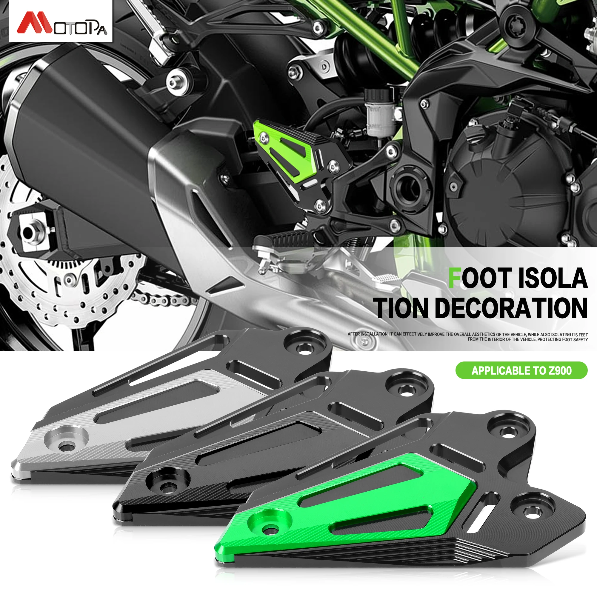 Motorcycle Decorative Accessories Footrest pedal guard Footrest Pedal Protector For KAWASAKI Z900 Z900SE Z 900 SE z 900