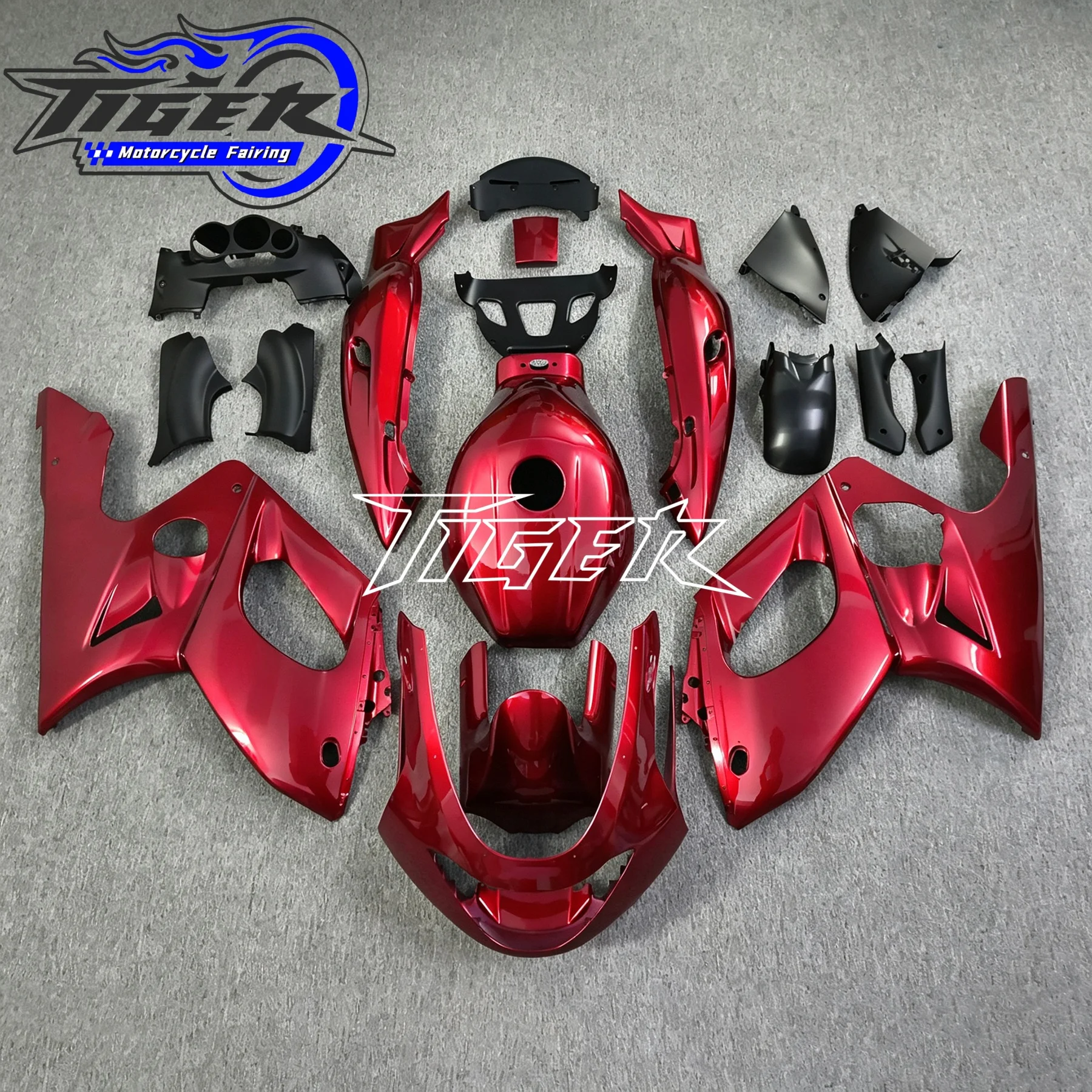 Red Motorcycle Fairing For Yamaha YZF600R For Thundercat 1997-2001 2002 2003 2004 2005 2006 2007 Bodywork (Injection molding)
