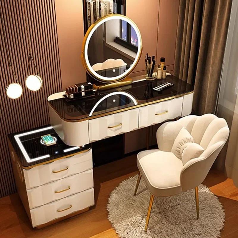 Makeup Black Dressing Table Kids Women Mens Living Room Mirror Dressing Table Large Modern Coiffeuse Furniture For Bedroom
