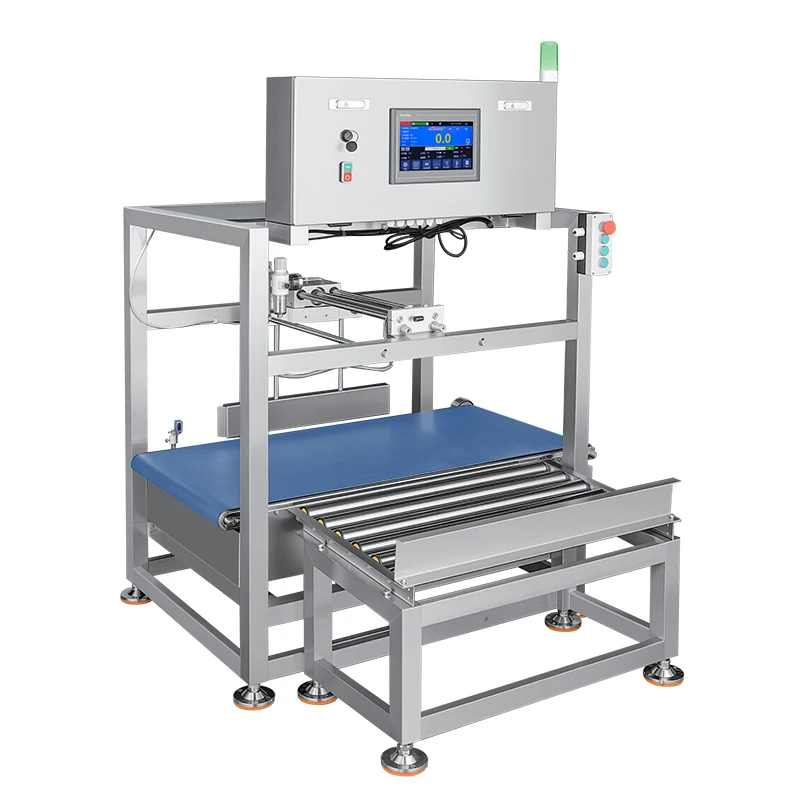Picture 4: Single-zone Checkweigher with Rodless Cylinder Rejection for Boxed Products Pasta and Toilet Paper