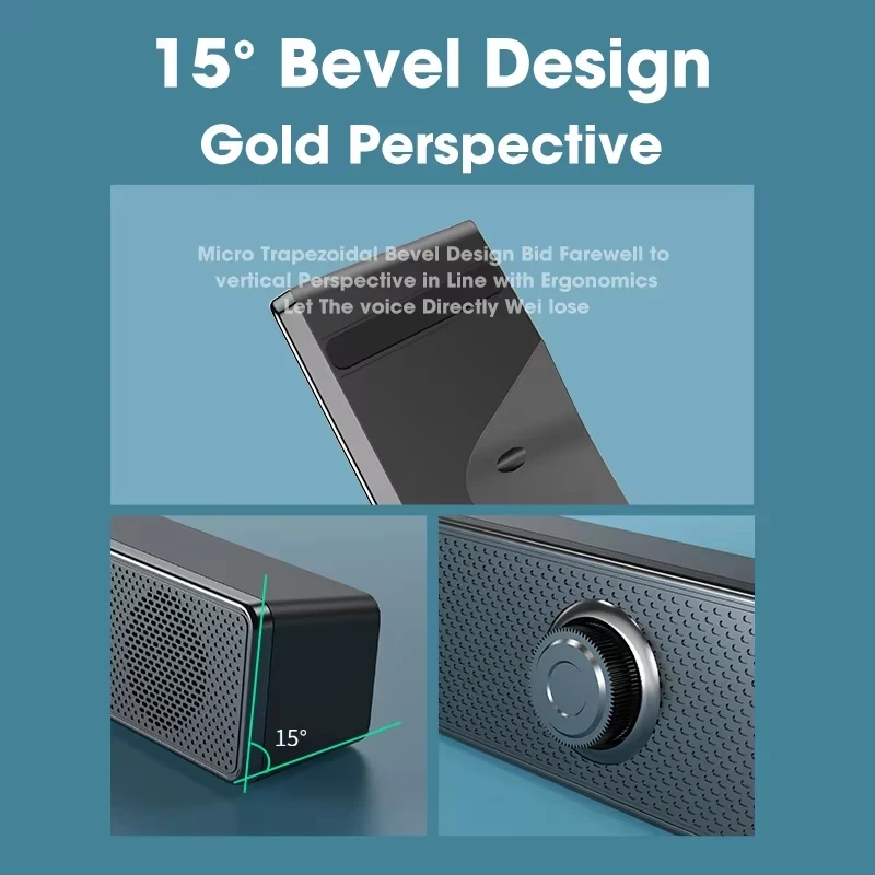 Bluetooth Soundbar for Home Theater with Subwoofer 4D Surround Speaker Wired Stereo Strong Bass for TV Computer
