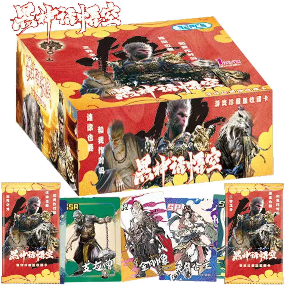 

Genuine Black Myth Wukong Card For Children Explore Adventure Actions Game Monkey Sun Limited Game Collection Card Kids Gifts