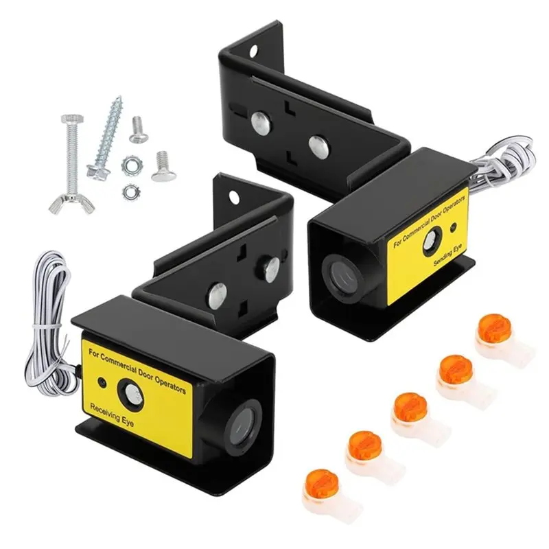 NEW HOT In Stock-41A4373A Garage Door Safety Sensor With Bracket For Liftmaster For Chamberlain Garage Door Opener, Sensors