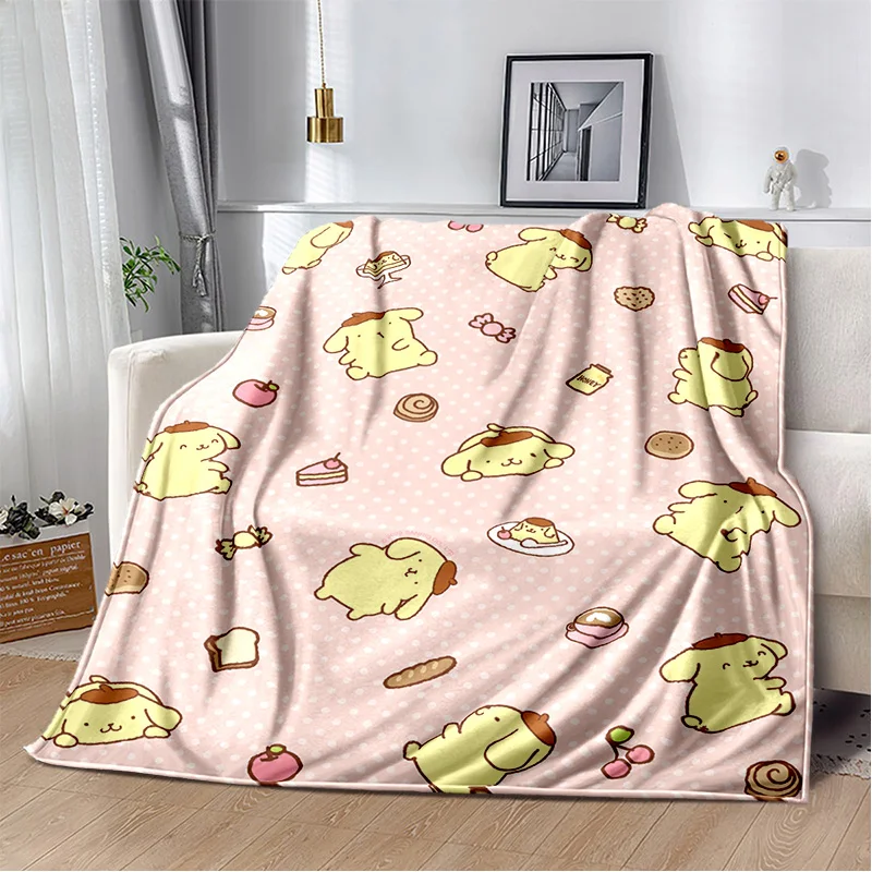 29 Style Cartoon Cinnamoroll Kawaii Sanrio Soft Flannel Blanket for Bed Bedroom Sofa Picnic,Throw Blanket for Outdoors Kids Girl