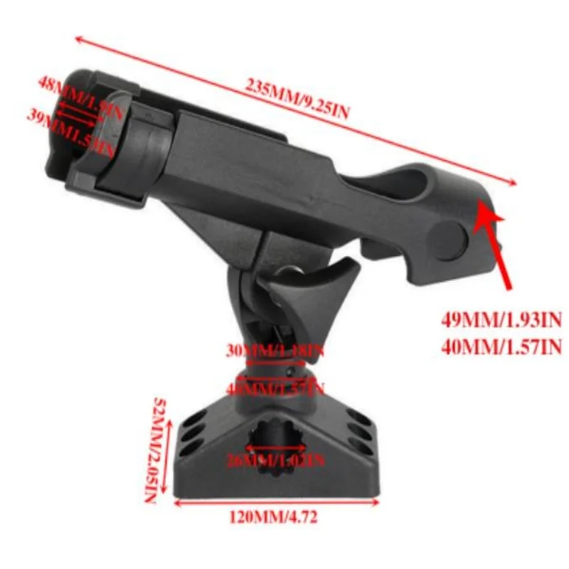 ISURE MARINE 360 ° Rotating Fishing Rod Holder Fishing Holder Kayak Fishing Holder Yacht Fishing Rod Accessories