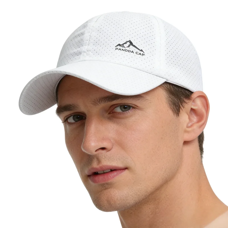 2Pcs/Set Outdoor Quick Dry Printed Baseball Cap Snow Mountain Logo Unisex Sports Cap for Travel Hiking Casual Fashion Trend Cap