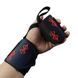 1 Pair Weight Lifting Wrist Wraps Premium Heavy Duty Gym Wrist Straps with Thumb Loop for Bodybuilding Crossfit Powerlifting