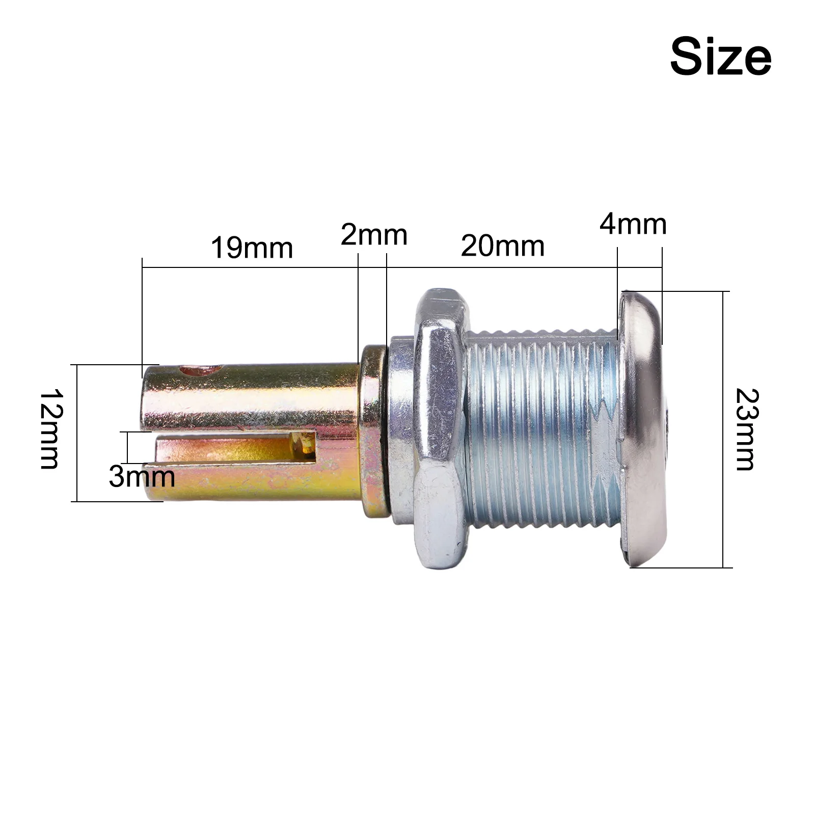 Sleek Security Solution Robust Zinc Alloy Construction Suitable as a Reliable Accessory in Various Settings Including Workshops
