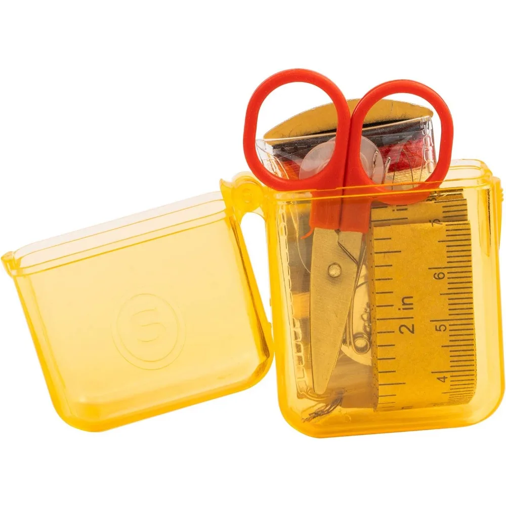 Travel Sewing Kit Portable Sewing Set with Needles Threads Buttons Scissors Thimble for Emergency Repairs Home Traveling Assorted Colors view 6