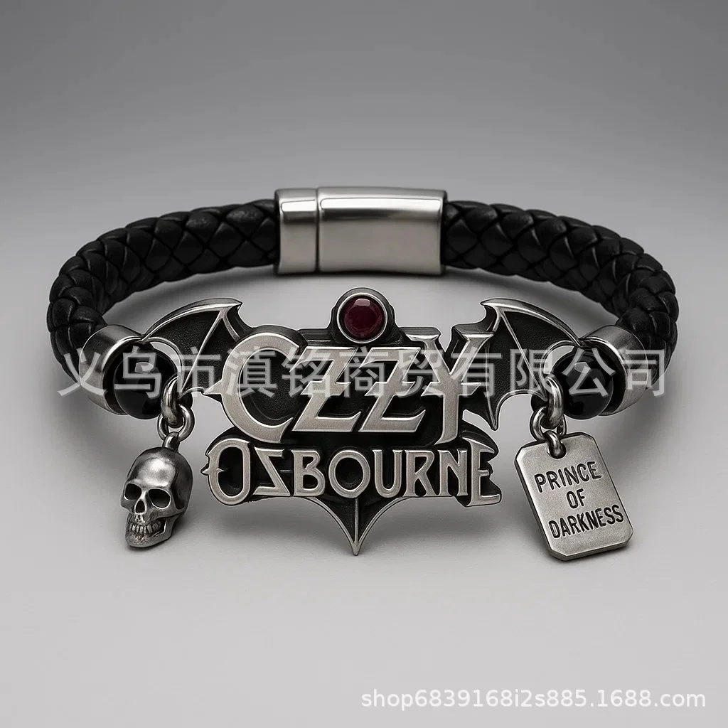 Ozzy Osbourne طبعة محدودة سوار روك باند مجوهرات موضة معصمه تحصيل ملحق لعشاق الموسيقى الرجال النساء هدية #2