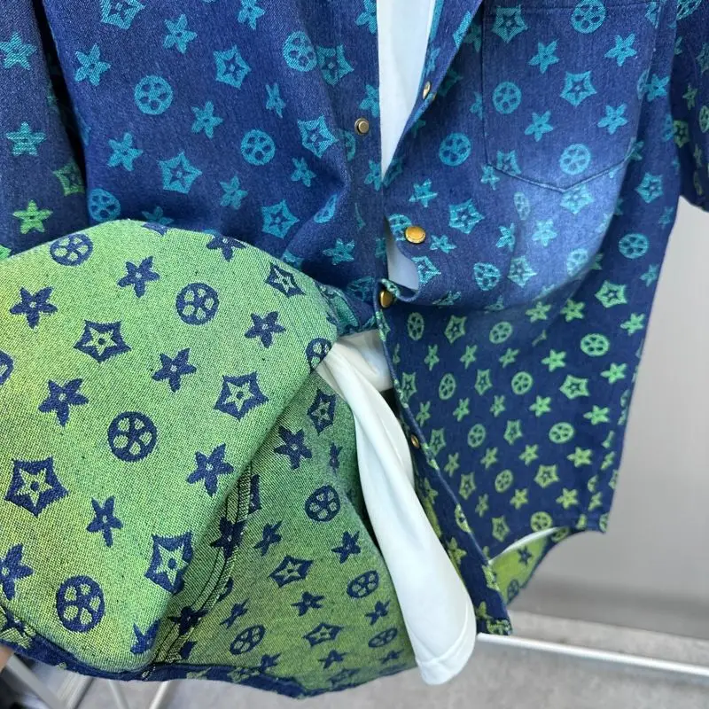 2025 Summer New Trendy Casual Shirt Short Sleeved Men's Fashionable Loose Design Versatile Niche Top Men