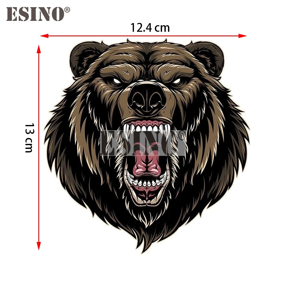 Car Styling Decorative Funny Angry Brown Bear Cartoon PVC Painting Car Body Decal Waterproof Car Sticker Pattern Vinyl