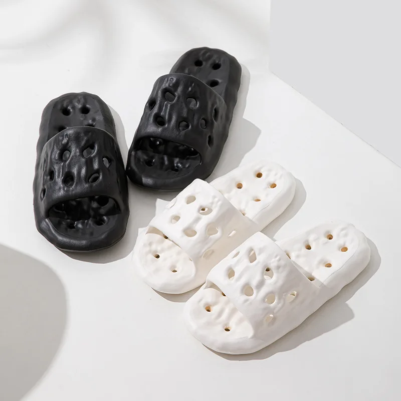 EVA Drainage Slippers - Quick-Dry Bathroom Sandals for Couples, Ultra-Soft Anti-Slip Home Slides with Massage Texture