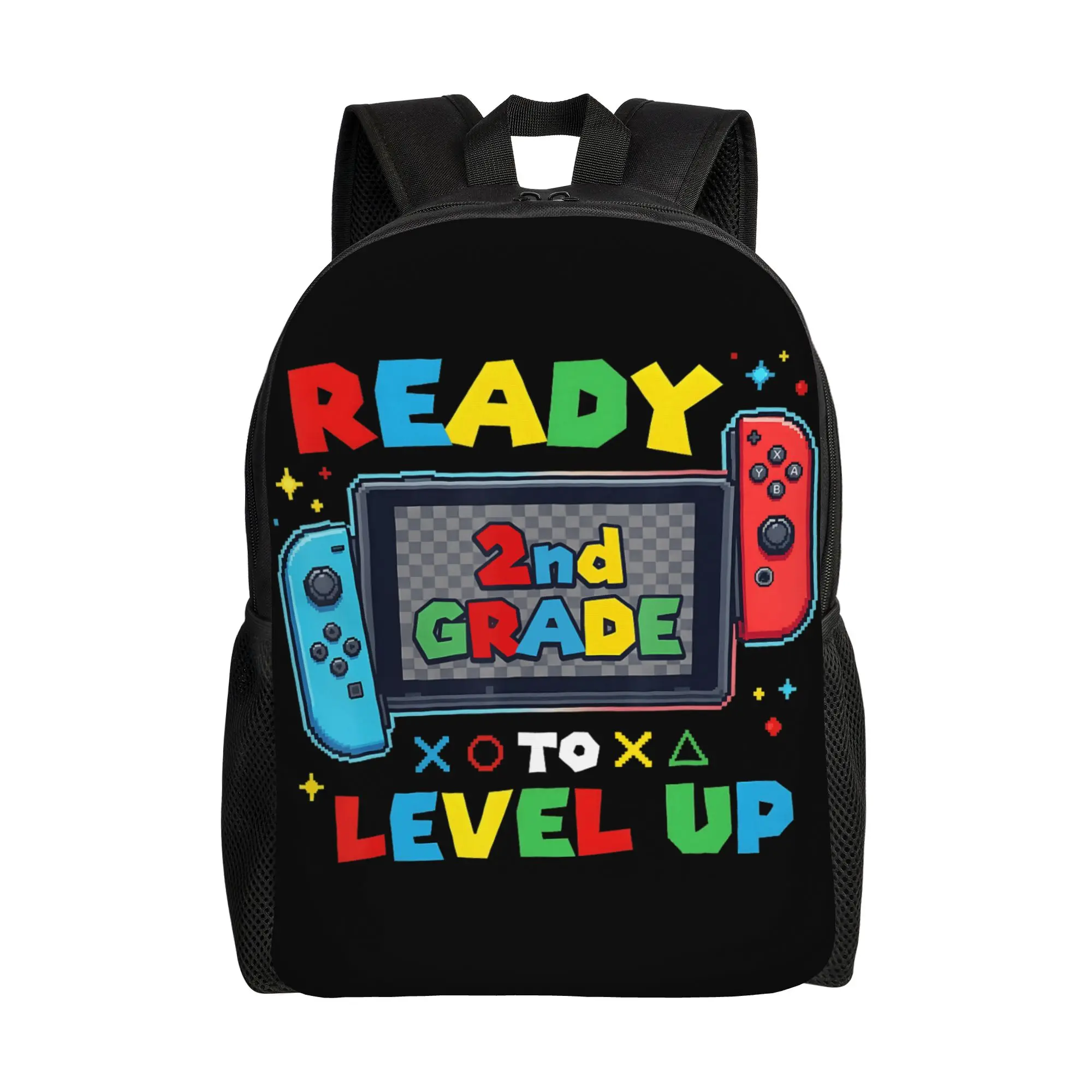 Level Up Gamer Second Grade Boys Back to School 2nd Grade Backpack  Stylish Backpacks Male Daily Large High School Bags Rucksack