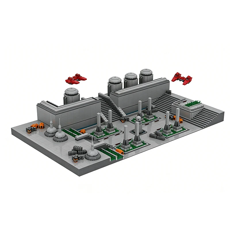 6332 pièces de construction SkyFoundry-BioTechCloudFacility MOC, blocs modulaires personnalisables, technologie DIY, jouet de festival pour garçons, cadeau