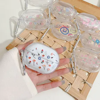화웨이 프리버즈 프로 3 용 이어폰 케이스, 키체인 포함, 만화 투명 이어버드 커버, 실리콘 케이스, 화웨이 프리버즈 프로 3 커버