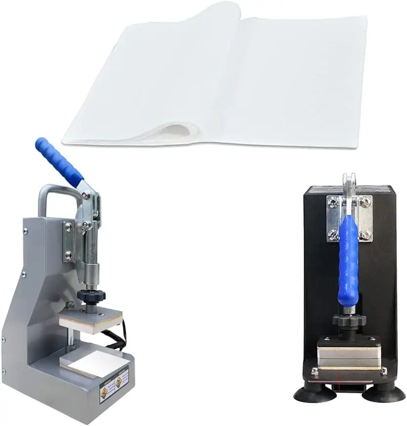 50/100 ورقة من ورق الضغط المقطوع مسبقًا من ورق البرشمان المطلي بالسيليكون على جوانب مزدوجة لآلة ضغط الصنوبري (52 جرام)