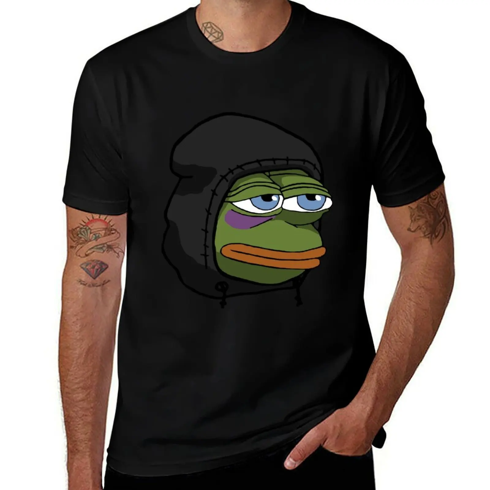 Hoodie Pepe T-Shirt Work Utility Short Sleeve Shirt T-Shirt