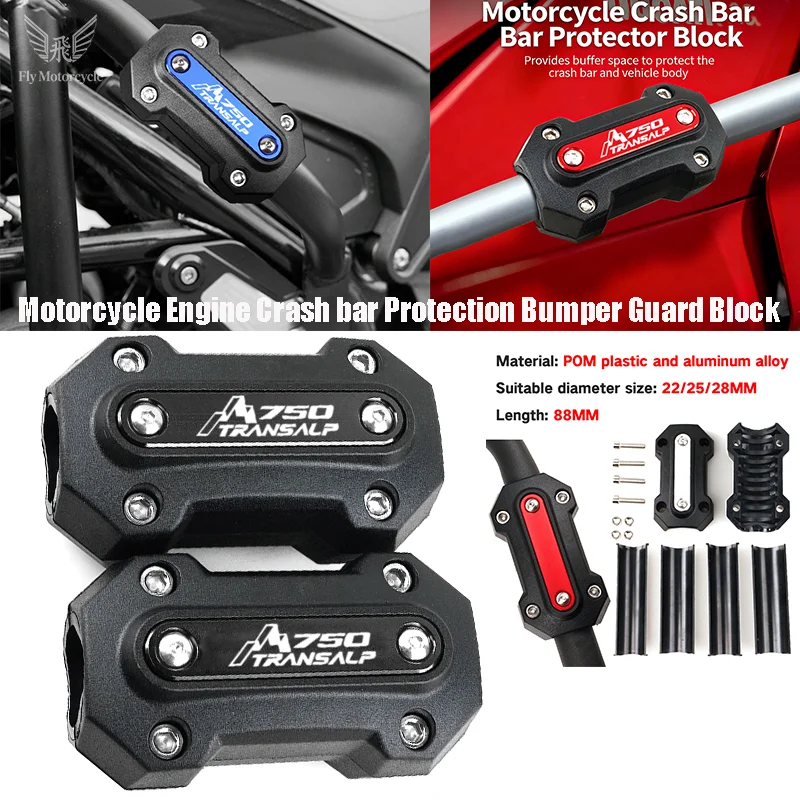 

For HONDA XL 750 TRANSALP 750 XL750 2024 2023 Motorcycle Accessories Engine Guard Bumper Crash Protector Bar Block TRANSALP750