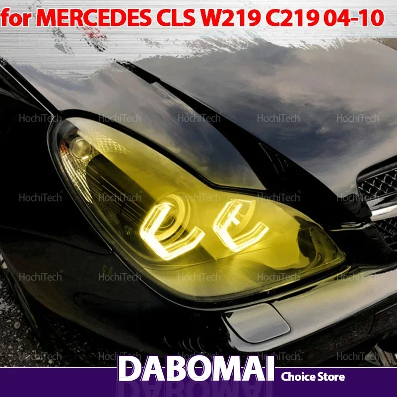 الليمون الأصفر اللون عيون الملاك ضوء DTM نمط M4 نمط النهار ضوء الضوء الأبيض لمرسيدس بنز CLS W219 C219 2004-2010
