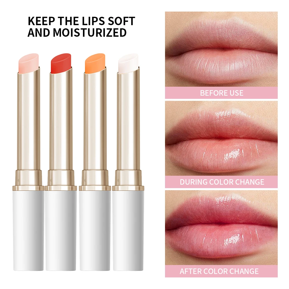 Lipstick PH Color-Changing Lip And Cheek Stain Dual-Use Lipstick Deep Moisturizing Hydrating 4 Shades Available Lips Balm Makeup