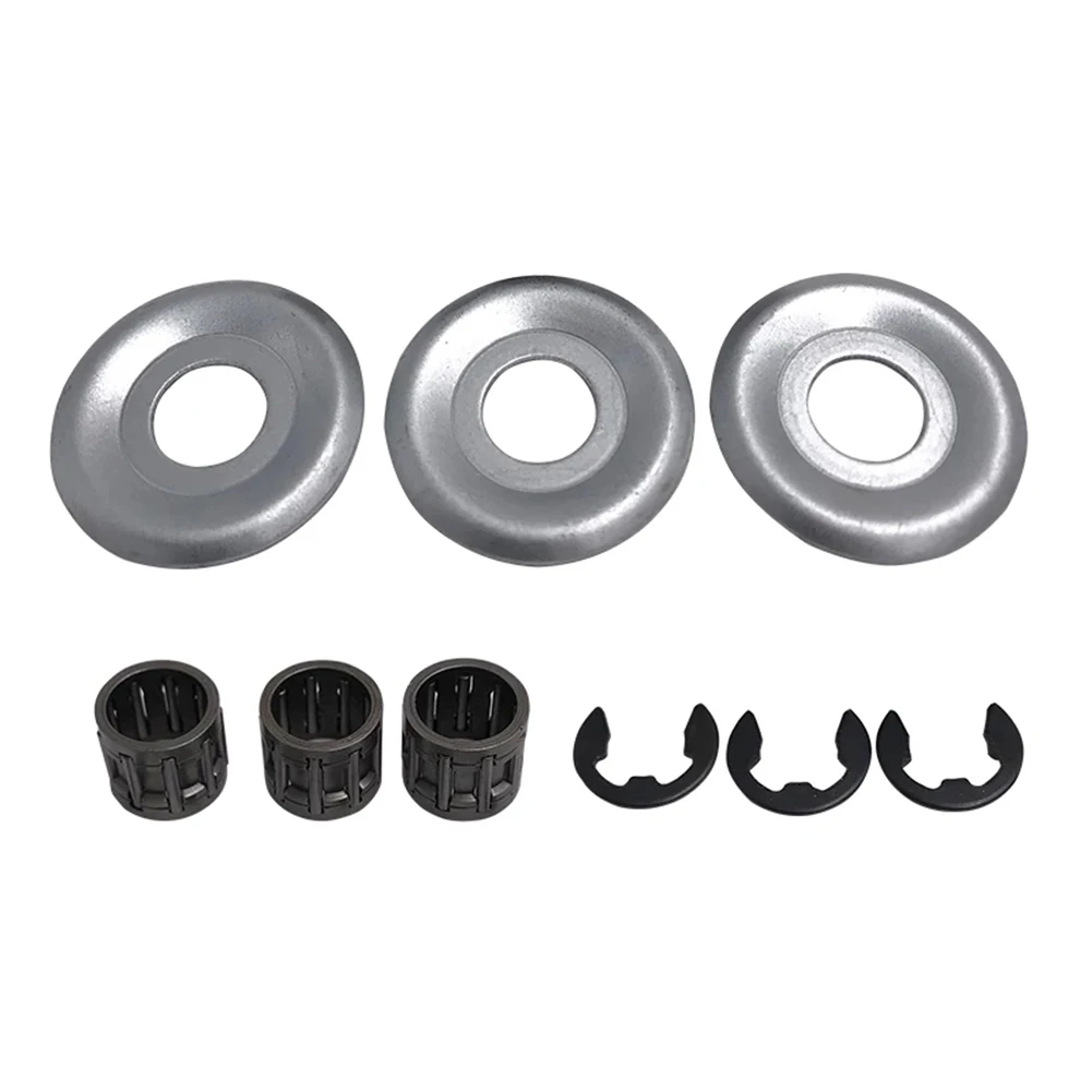 Needle Bearing Accessory Kit Featuring E Clips and Clutch Washers Designed for Use in Popular Model Chainsaws Like 017 018