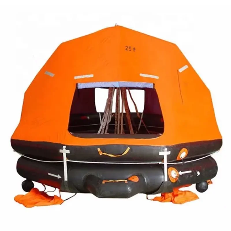 SOLAS Marine Throwing Self Righting Inflatable Life Raft  With Cheap Price Customized