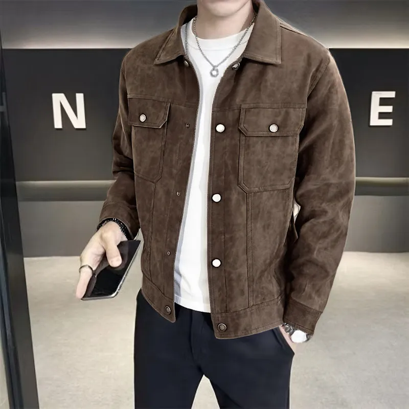 

Мужская куртка из искусственной кожи, осенне-зимняя новая одежда для езды на мотоцикле, американская ветрозащитная верхняя одежда, повседневная мода