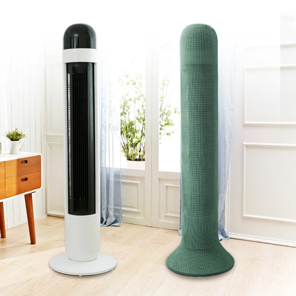 2026 New Thickened Elastic Tower Fan Dust Cover, Stretchy Floor Fan Protector For Indoor Outdoor Use, Anti-Debris Shield