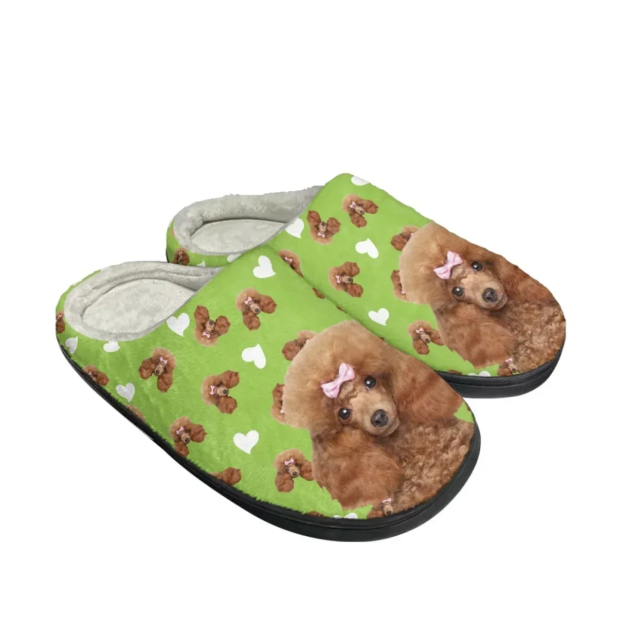 

Уютные хлопковые тапочки с милым принтом собачек, теплые домашние тапочки для пар, повседневная нескользящая обувь для женщин, тапочки с принтом на заказ.