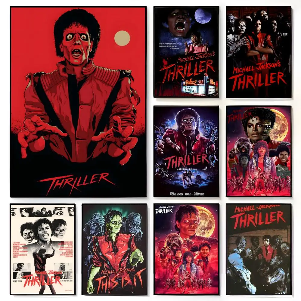 Thriller Poster American Film Mural Home Childrens Room Wall Decor Print