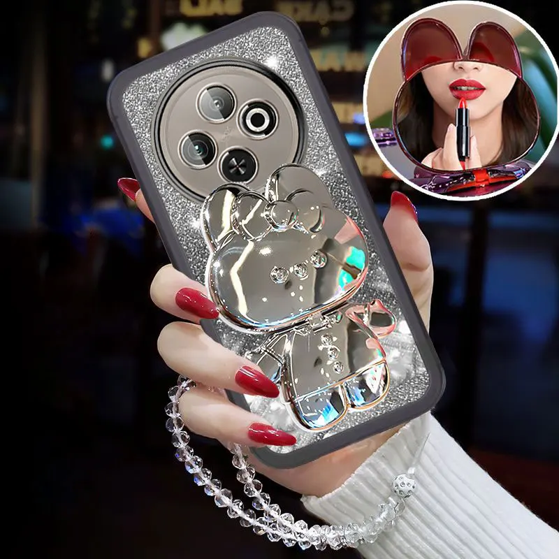 Luxury Lanyard Spark30C bracket Case For Tecno Spark 30C 20C 10 30 20 pro plus GO 1 2025 2024 Camon30 Shockproof Holder Cover