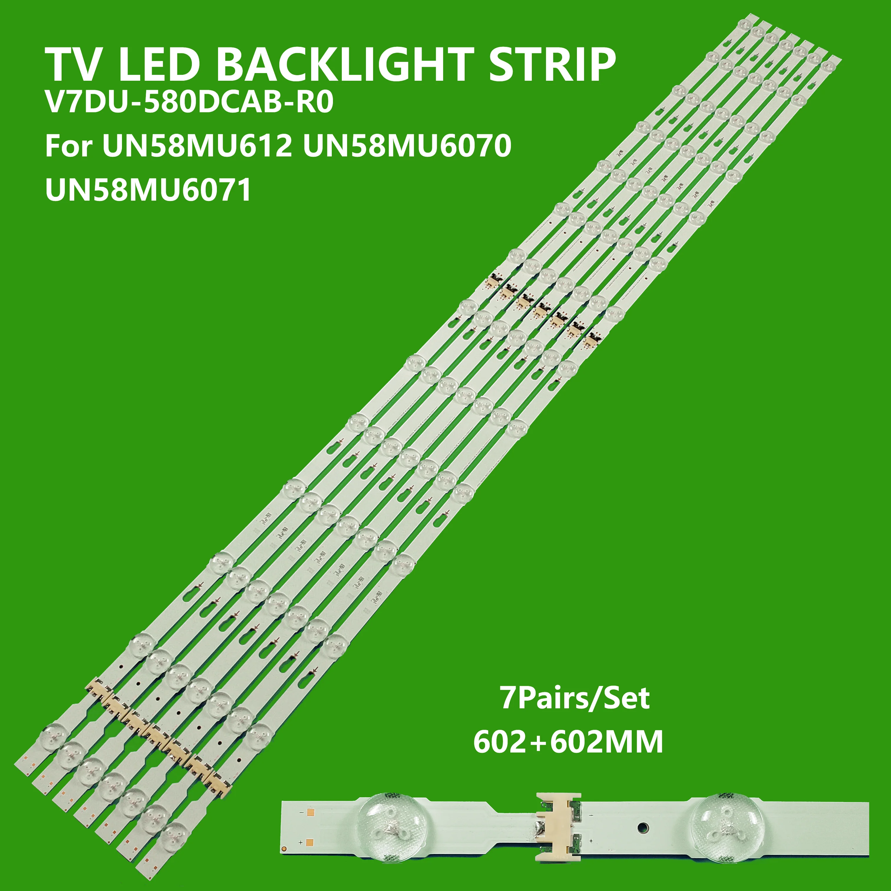 

LED Backlight Strip for V7DU-580DCA 580DCB-R0 LM41-00516A 00517A S_MU6100_58_FL30_R07 BN96-43942A 43943A for UN58MU6070 UE58MU61