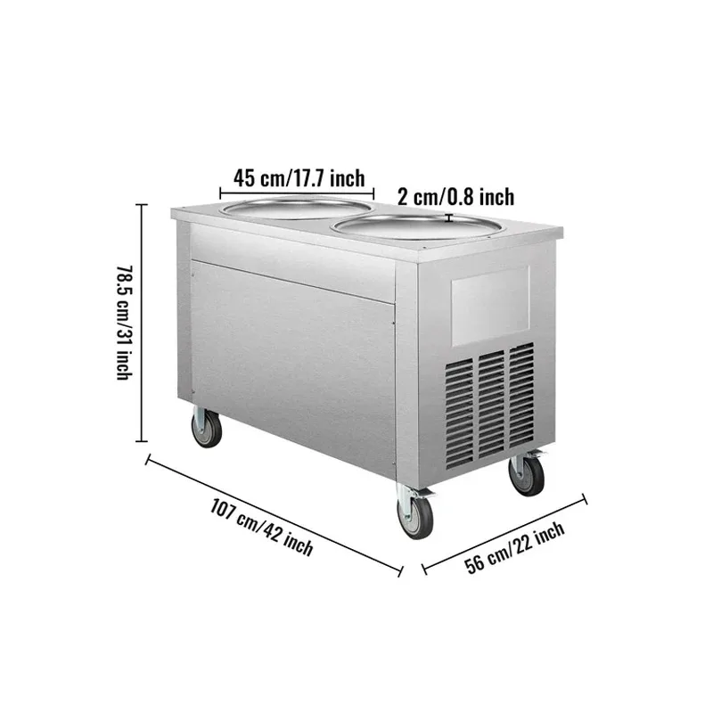 2600W Double Pot Yogurt Freezer Domestic Use Create Tasty Yogurt at Home with Ease