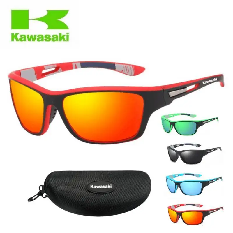 Kawasaki Männer und Frauen polarisierte Brille Männer Frauen Angeln Brille Sonnenbrille Camping Wandern Fahren Brillen Sport Sonnenbrille