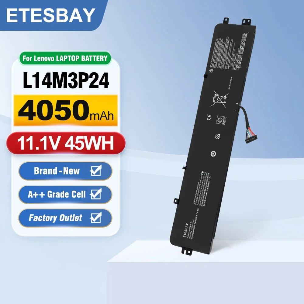 ETESBAY L14M3P24 Laptop Battery 45WH/4050mAh For Lenovo IdeaPad Y700-14ISK 700-15ISK 700-17ISK Legion Y520-15IKBA L16S3P24